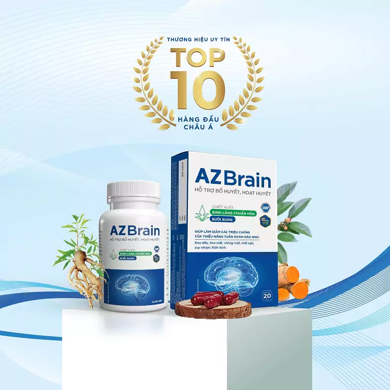 azbrain hoạt huyết bổ não tăng cường trí nhớ